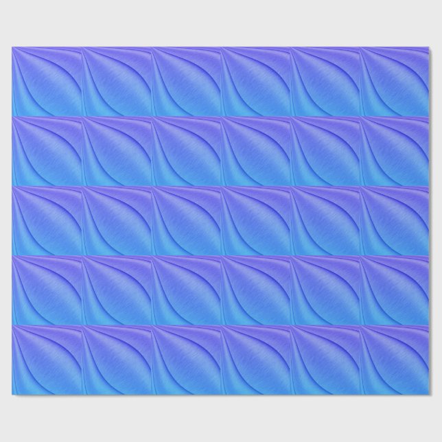 Brushed Lavender to Violet Contour Design Wrapping Paper (Flat)