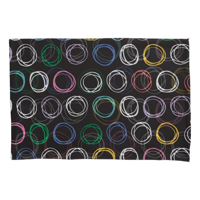 Brushed Lines: Hand Drawn Seamless Design Pillowcase (Front)