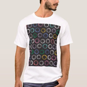 Brushed Lines: Hand Drawn Seamless Design T-Shirt