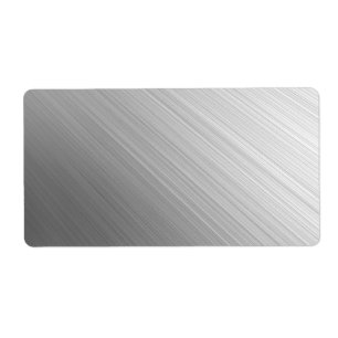 Brushed Metal Avery Label