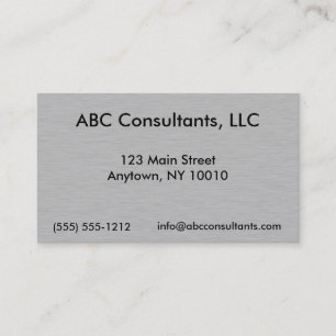 Brushed Metal Background Business Card