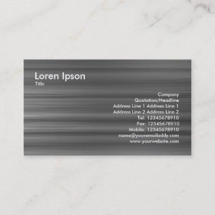 Brushed Metal Business Card