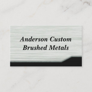 Brushed Metal Business Card