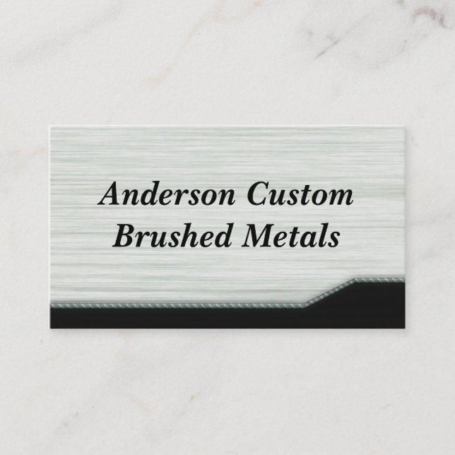 Brushed Metal Business Card (Front)