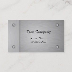 Brushed Metal Business Card