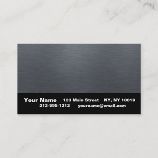 Brushed Metal Business Cards (make your own!)