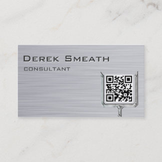 Brushed Metal card QR code