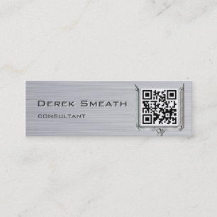 Brushed Metal card QR code