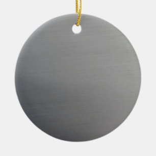 Brushed Metal Ceramic Tree Decoration