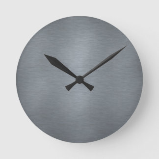 Brushed Metal Clock
