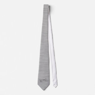 Brushed Metal-look Plane Tie