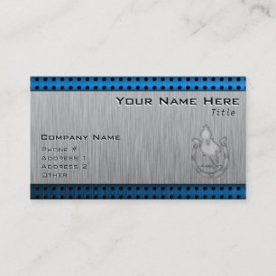 Brushed Metal-look Rodeo Business Card