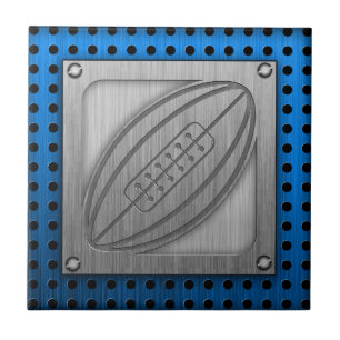 Brushed Metal-look Rugby Ceramic Tile