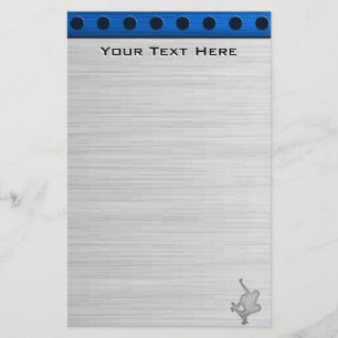 Brushed Metal-look Skateboarding Stationery