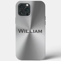 Brushed metal personalised name