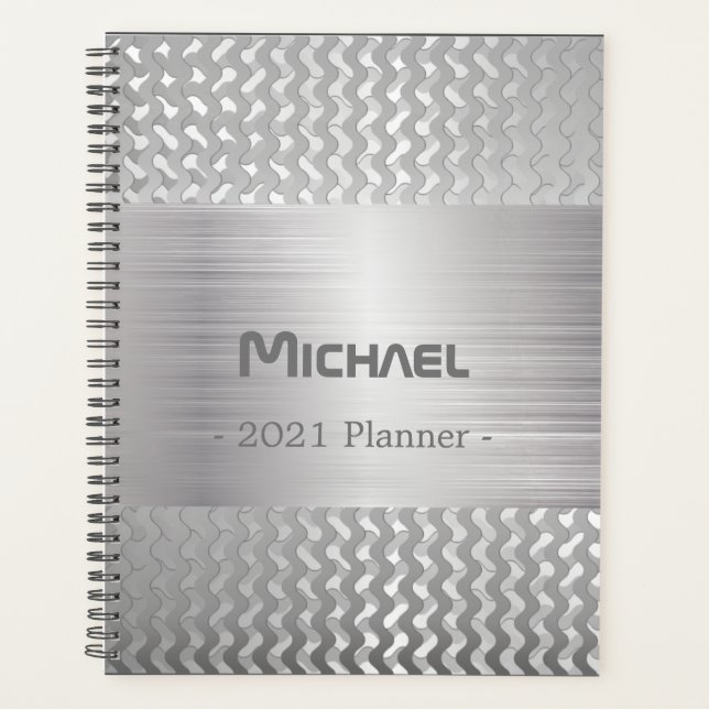 Brushed Metal Planner (Front)