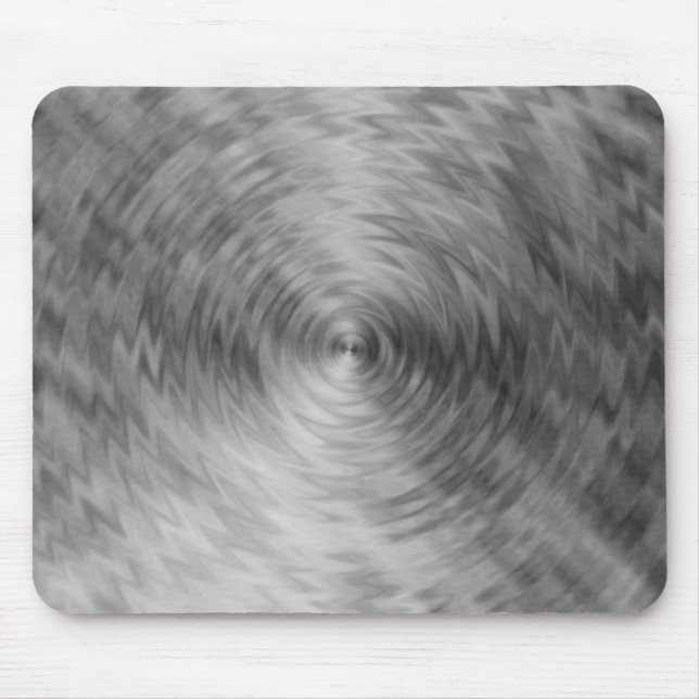 Brushed Metal Silvery Steel Metallic Abstract Mouse Pad (Front)
