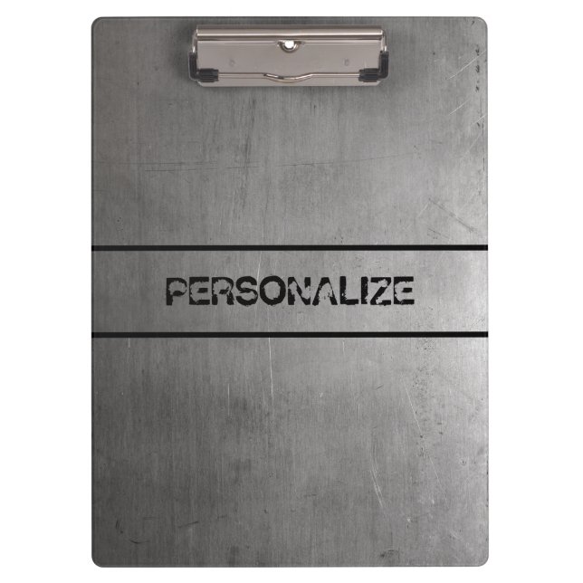Brushed Metal Texture Clipboard (Front)