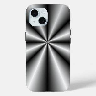 Brushed Metal Tuck and Roll iPhone 15 Case