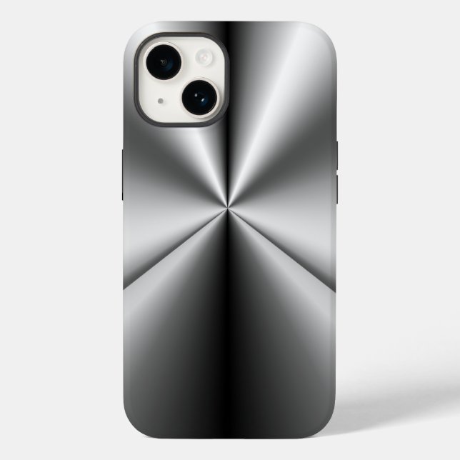 Brushed Metal Tuck and Roll Case-Mate iPhone Case (Back)