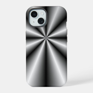 Brushed Metal Tuck and Roll iPhone 15 Case