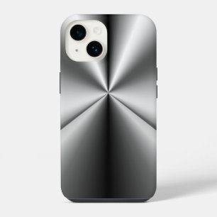 Brushed Metal Tuck and Roll iPhone 14 Case
