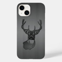 Brushed Metal - White Tail Buck Deer