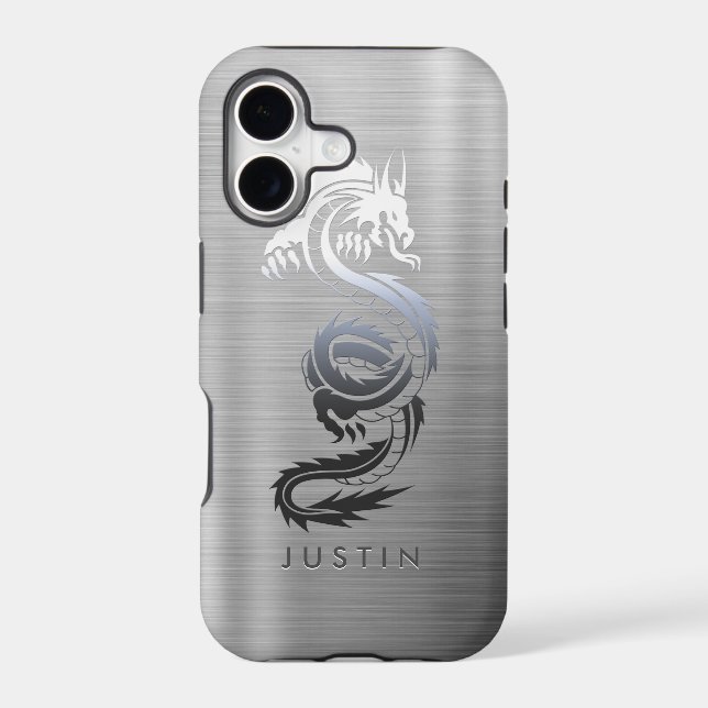 Brushed Metallic Dragon (Back)