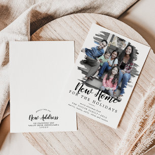 Brushed New Home For The Holidays Photo Holiday Card