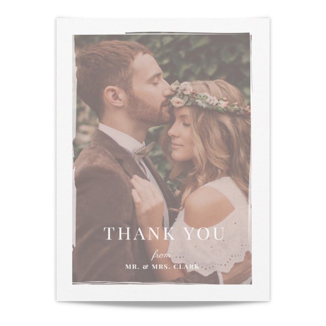 Brushed Overlay Wedding Thank You (Creator Uploaded)