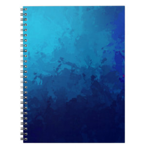 Brushed Painted Abstract Background. Brush stroked Notebook