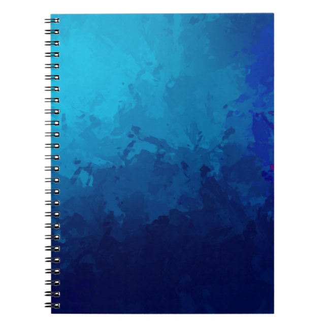Brushed Painted Abstract Background. Brush stroked Notebook (Front)