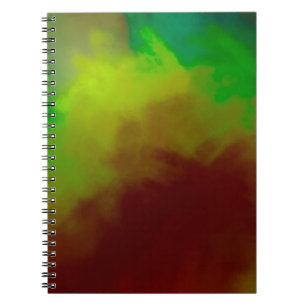 Brushed Painted Abstract Background. Brush stroked Notebook