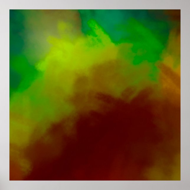 Brushed Painted Abstract Background. Brush stroked Poster (Front)