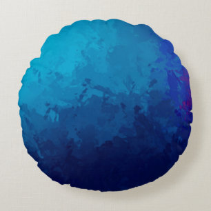 Brushed Painted Abstract Background. Brush stroked Round Cushion