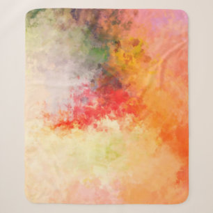 Brushed Painted Abstract Background. Brush stroked Sherpa Blanket