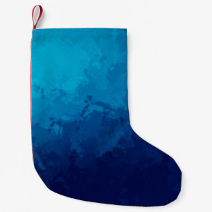 Brushed Painted Abstract Background. Brush stroked Small Christmas Stocking