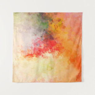 Brushed Painted Abstract Background. Brush stroked Tapestry