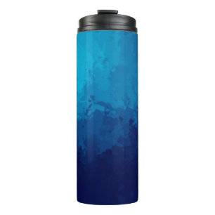 Brushed Painted Abstract Background. Brush stroked Thermal Tumbler