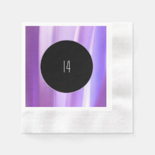 Brushed Petals Lavender Paper Napkin Elegant Flo