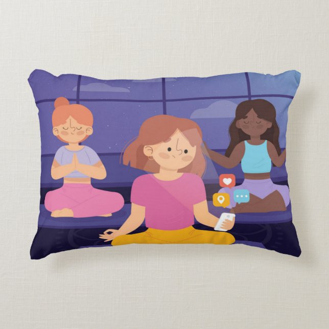 Brushed Polyester Decorative Cushion (Front)
