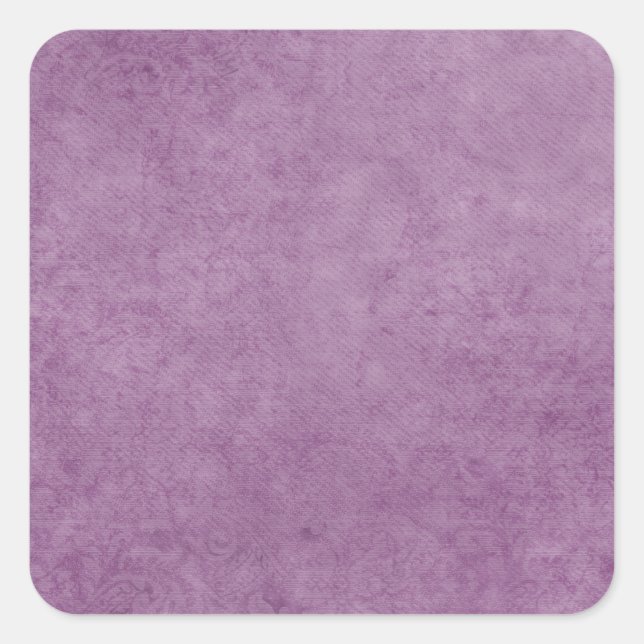 Brushed Purple BAckground Square Sticker (Front)