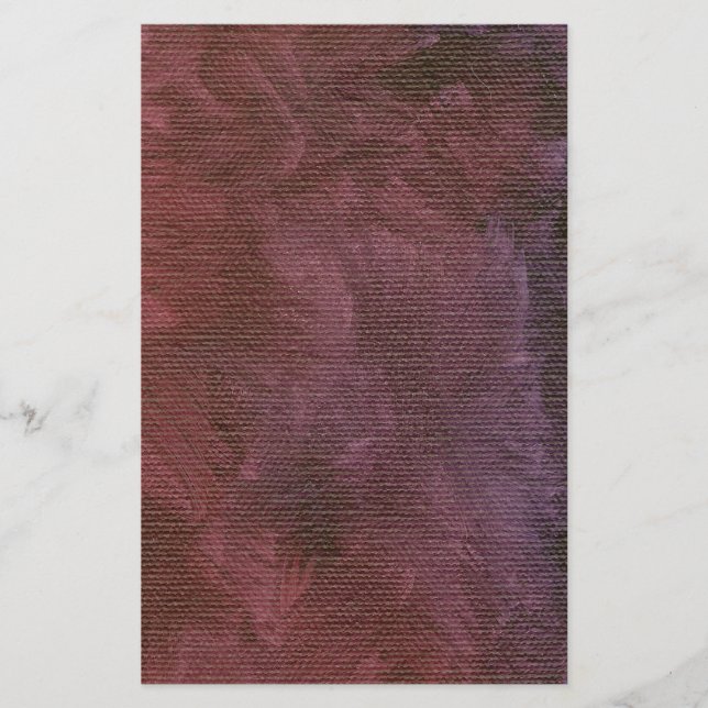 Brushed Purple Faux Finish Stationery (Front)