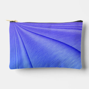 Brushed Purple to Indigo Contour Design Accessory Pouch