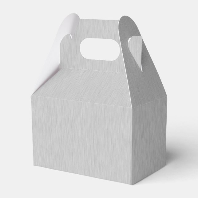 Brushed Silver Favour Boxes (Back Side)