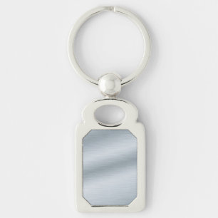 Brushed Silver Look Background Art Key Ring