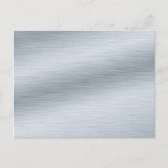 Brushed Silver Look Background Art Postcard (Front)