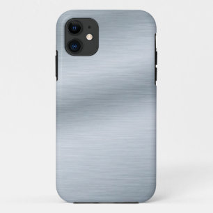 Brushed Silver Look Background iPhone 11 Case