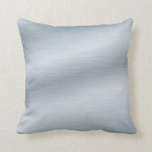 Brushed Silver Look Background Cushion