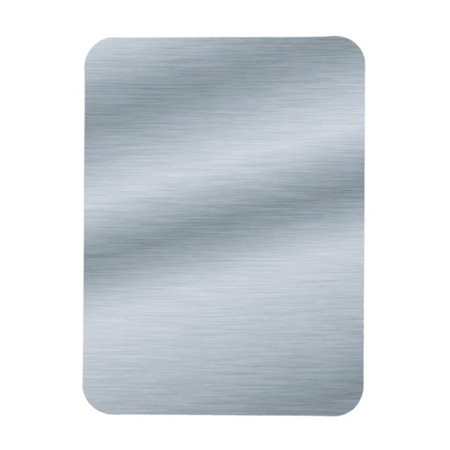 Brushed Silver Look Background Magnet (Vertical)